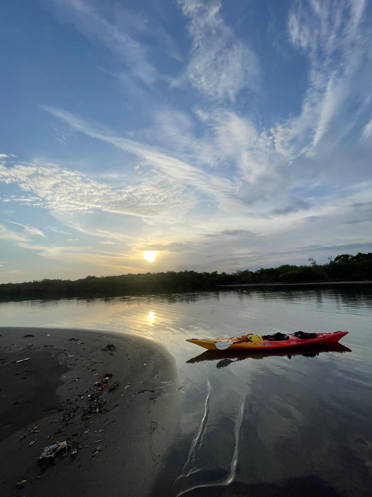 Kayak Lempa River among Birds and Natural Ecosystems